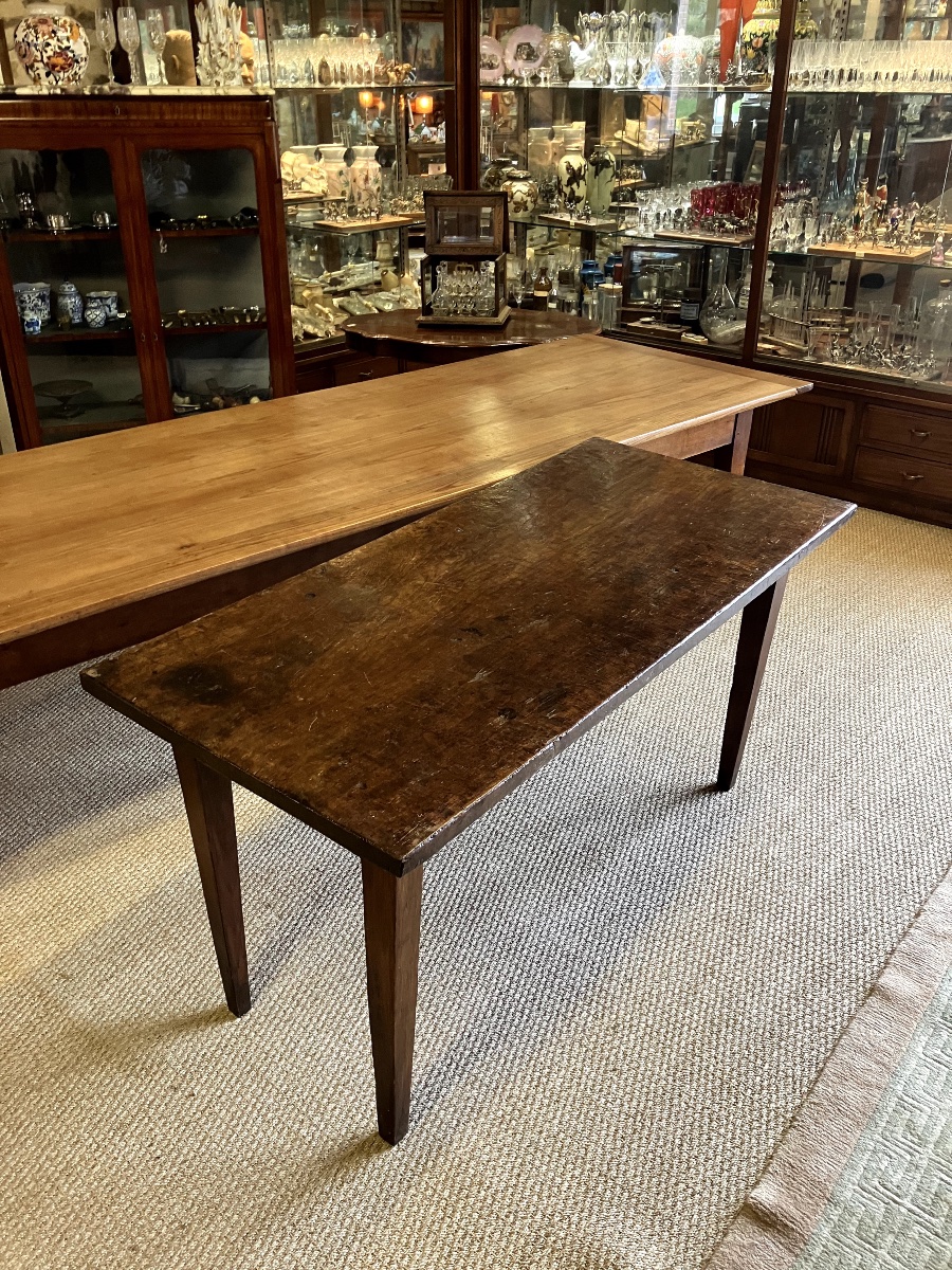 Petite Table De Ferme En Bois d'Acacia-photo-4