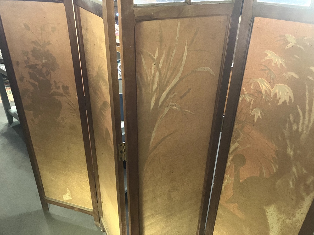 5-panel Art Nouveau Style Screen-photo-2