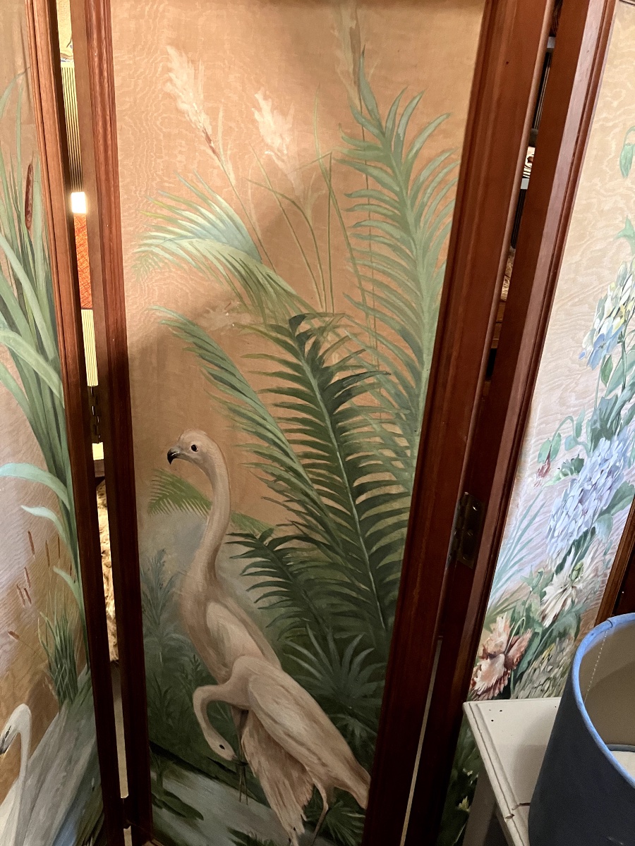 5-panel Art Nouveau Style Screen-photo-4
