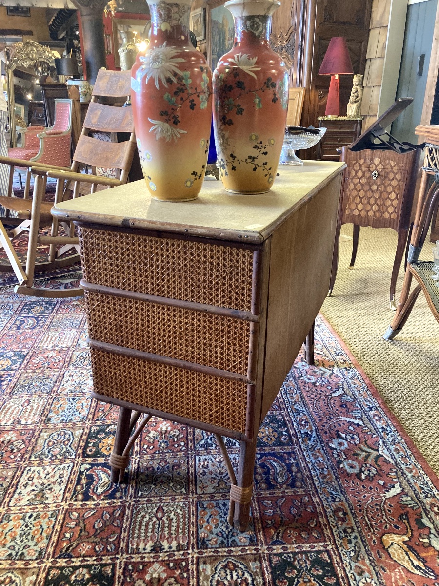 Rattan Chest Of Drawers -photo-2