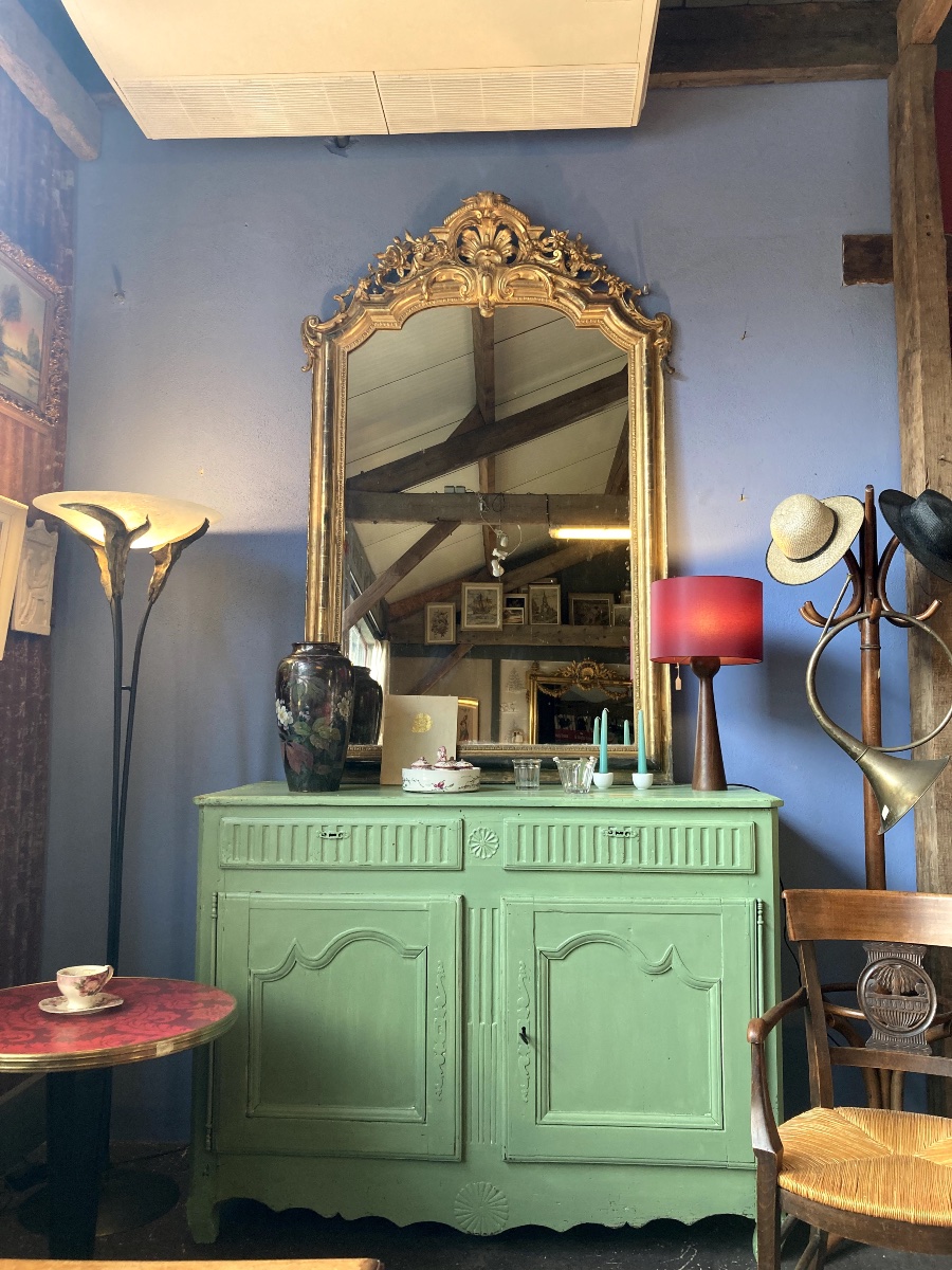 Buffet en bois peint-photo-2