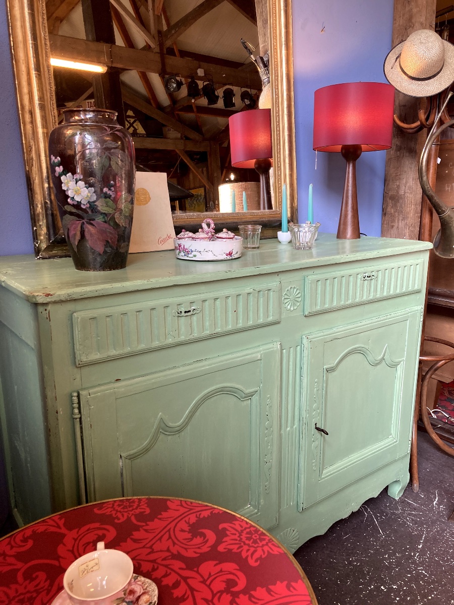 Buffet en bois peint-photo-3