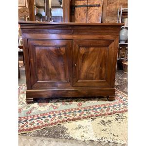 Buffet Louis Philippe à Doucine En Bois De Noyer