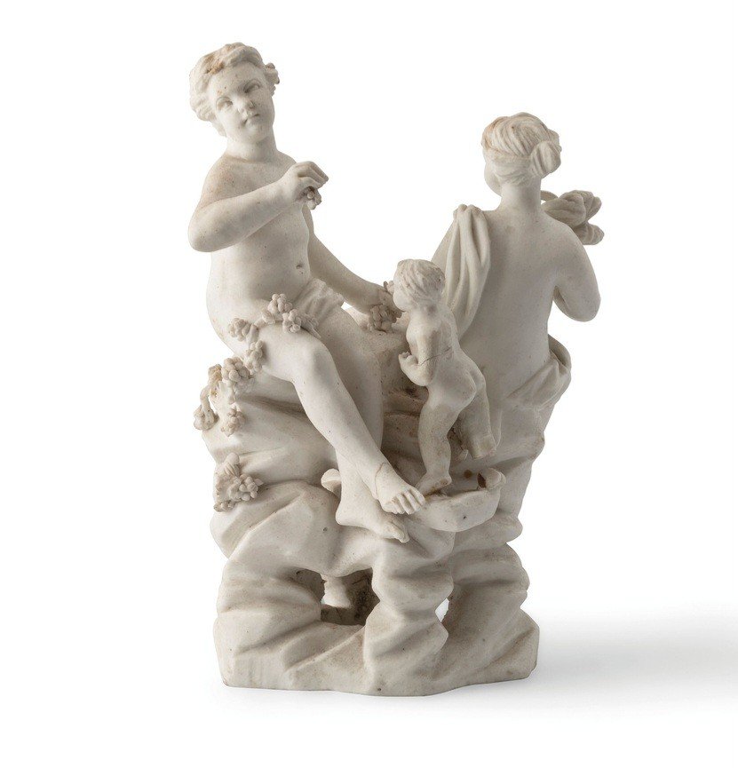Group In Biscuit, Allegory Of Spring And Summer 