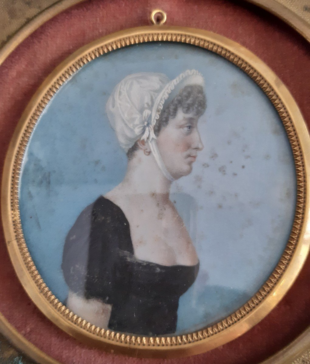 Empire Miniature Depicting A Lady-photo-3