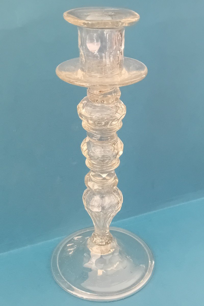 Antique Crystal Candlestick -photo-3