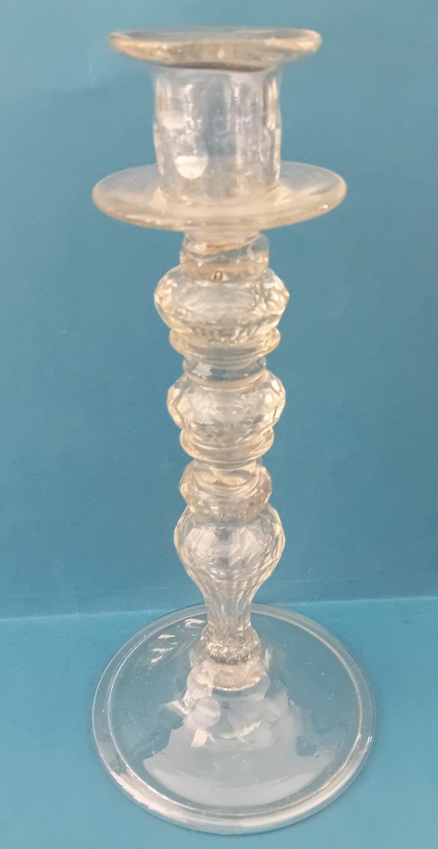 Antique Crystal Candlestick -photo-1