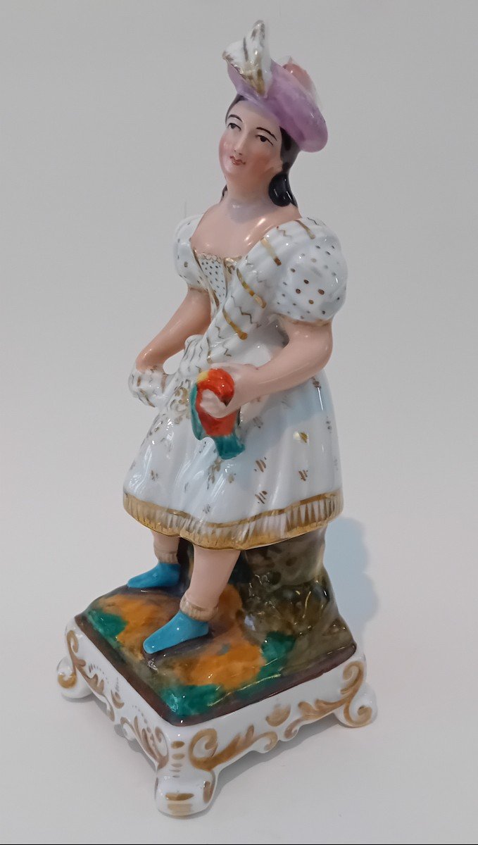 Flacons De Parfum En Porcelaine Décorée, France 19e Siècle-photo-2