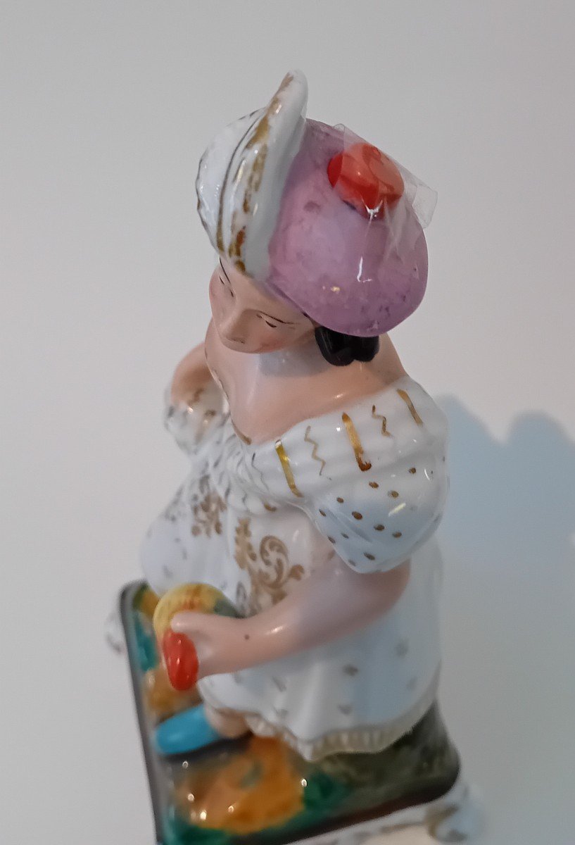 Flacons De Parfum En Porcelaine Décorée, France 19e Siècle-photo-3