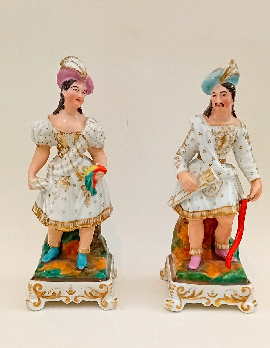 Figurine militaire en porcelaine de Sèvres peinte à la m…