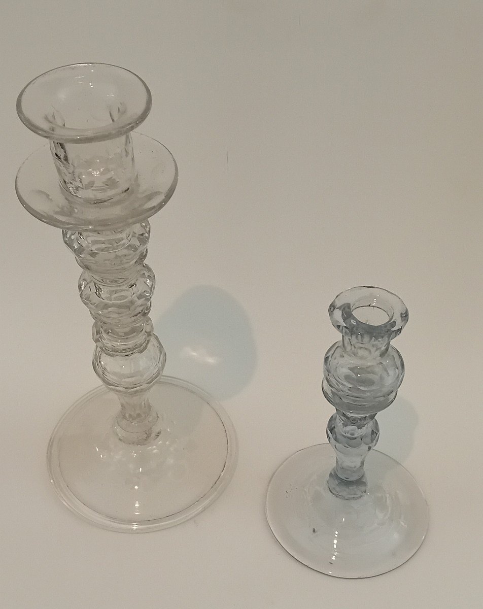 Two Cut Crystal Candlesticks-photo-3