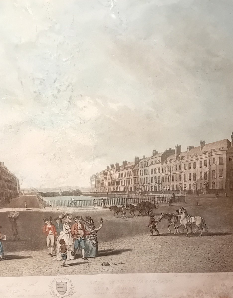 Gravure Aquarellée Française Ancienne Du 18ème Siècle-photo-4