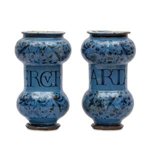 Pair Of Roman Albarelli Vases