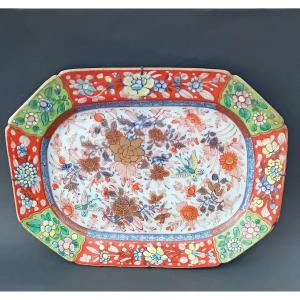 Antique Decorated Porcelain Tray From Ancient China
