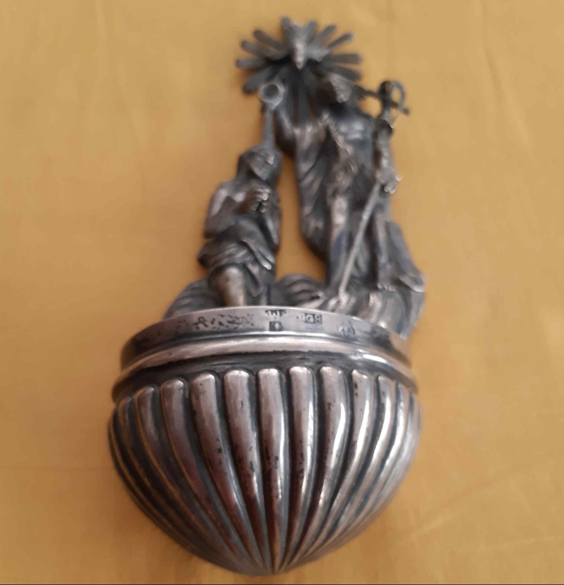 Antique Cast Silver Holy Water, Palermo 18th Century-photo-4