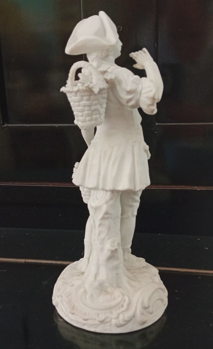 Pair Of Antique Biscuit Figurines, Sevres, France-photo-2