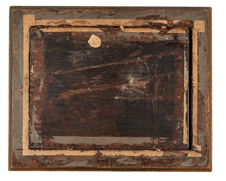 Antique Painting,oil On Panel, Mountain Landscape-photo-3