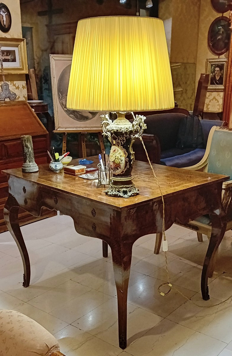 bureau ancien italien de style Louis XV-photo-2