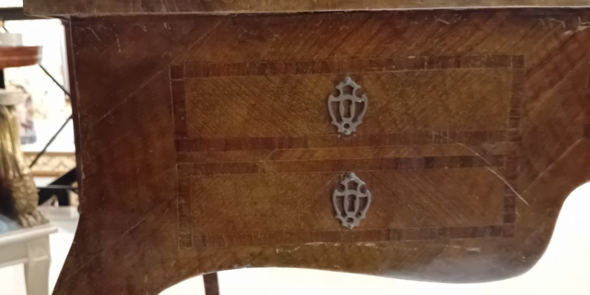 bureau ancien italien de style Louis XV-photo-4