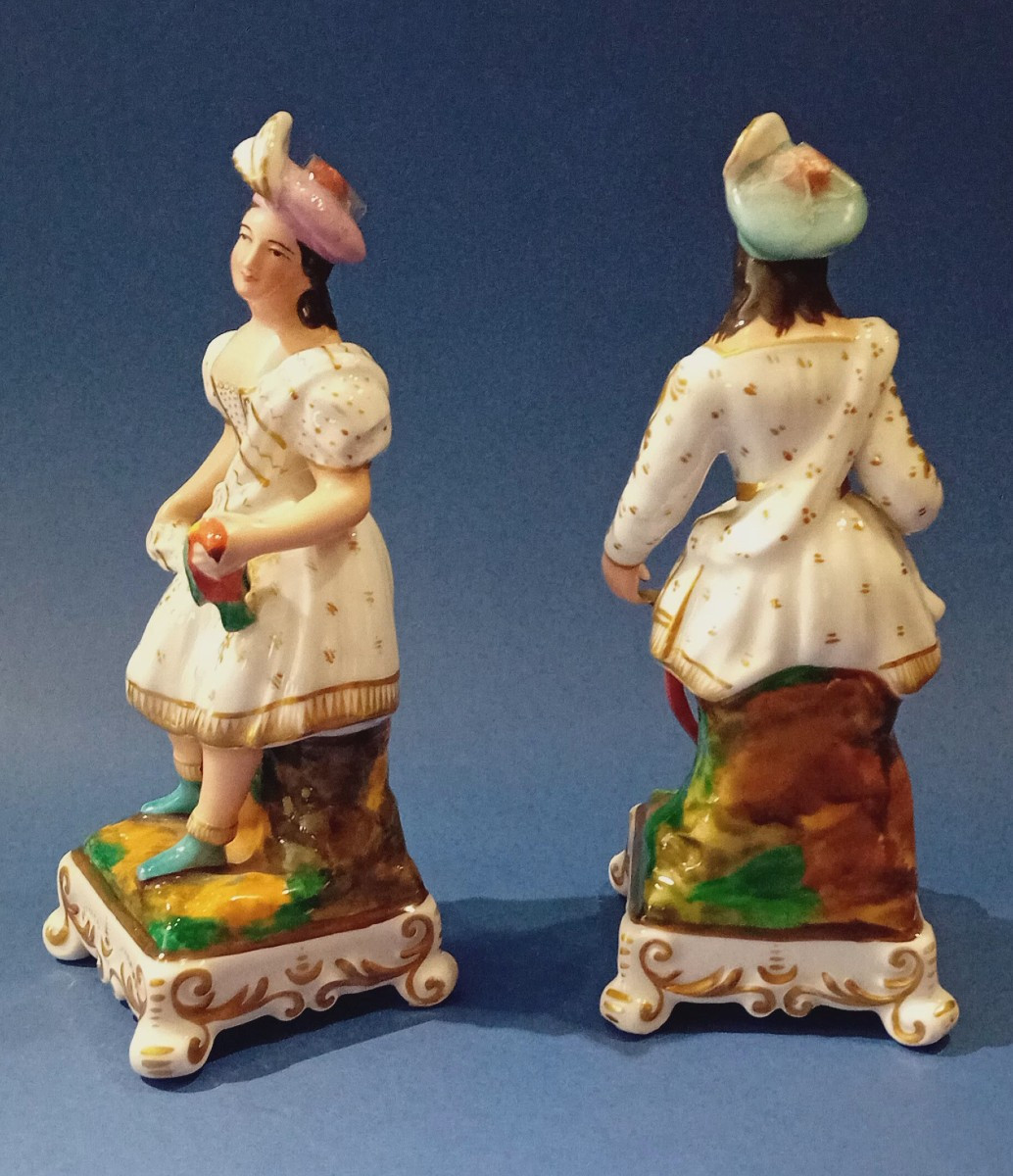 Pair Of Perfume  Porcelain Bottles-photo-2