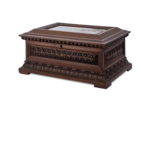 Antique, Finely Carved Wooden Box, Early 1900s