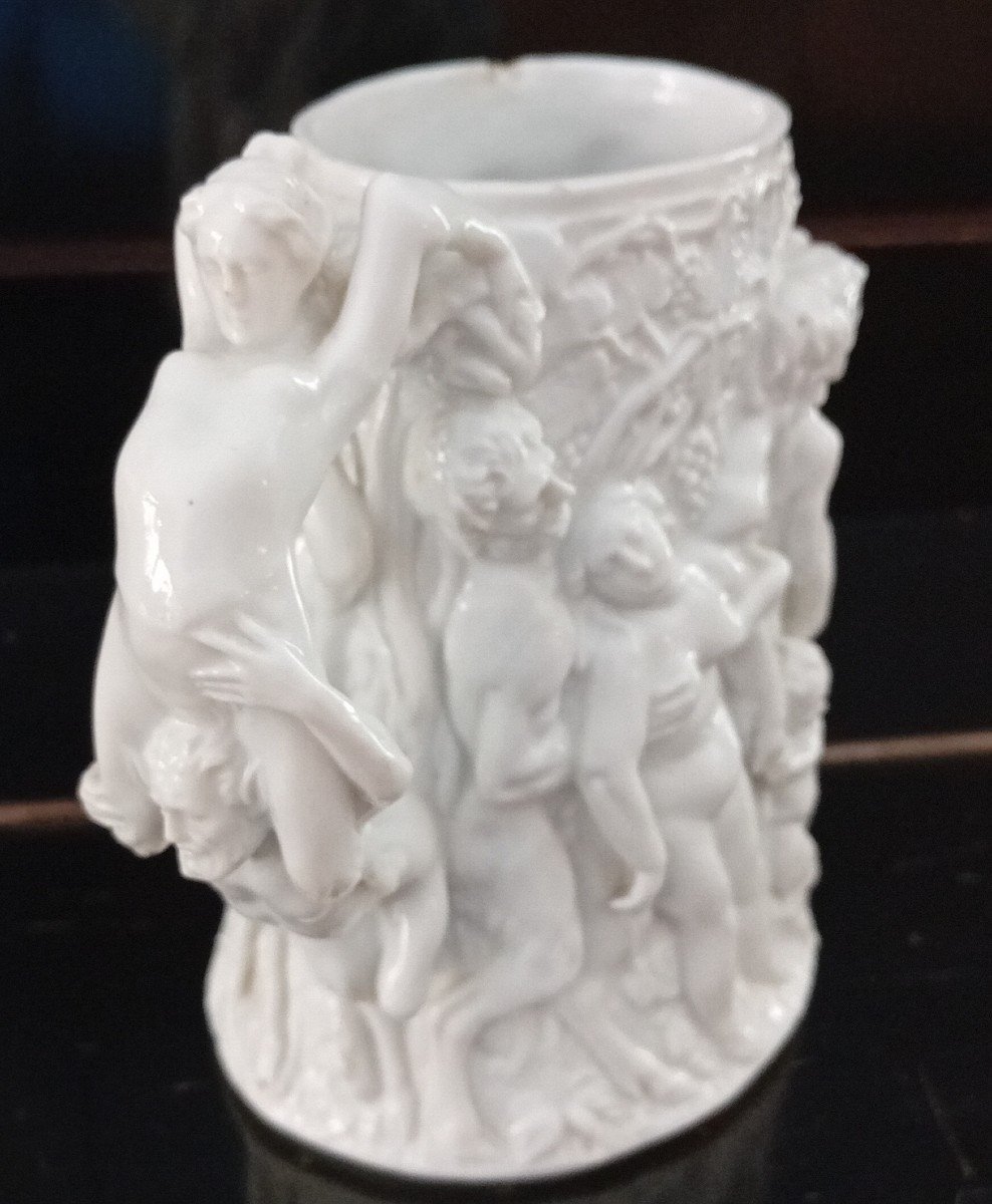 chope « érotique » particulière en porcelaine blanche-photo-4