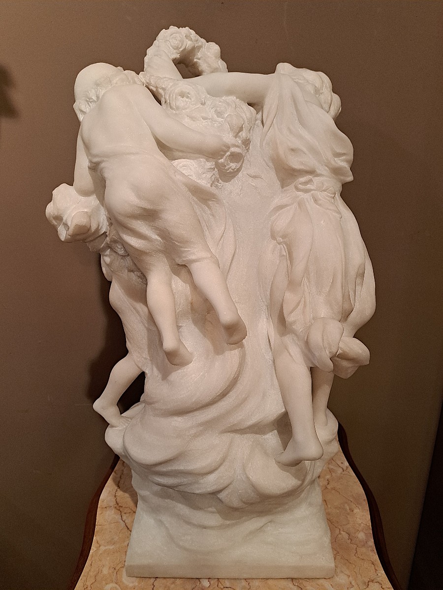 Charles Samuel - Carrara Marble Sculpture "honor To Mom"-photo-4