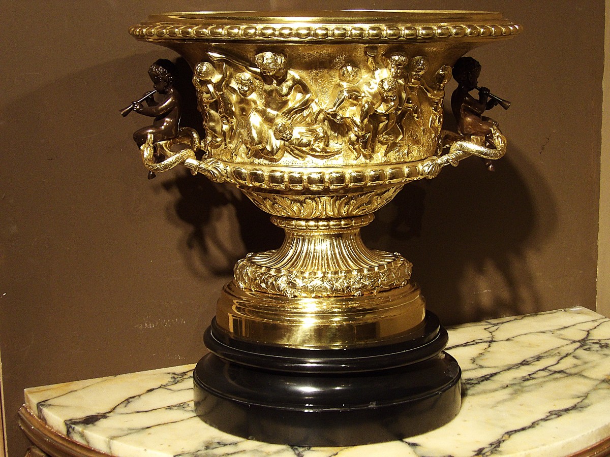 CLODION - Coupe en bronze doré