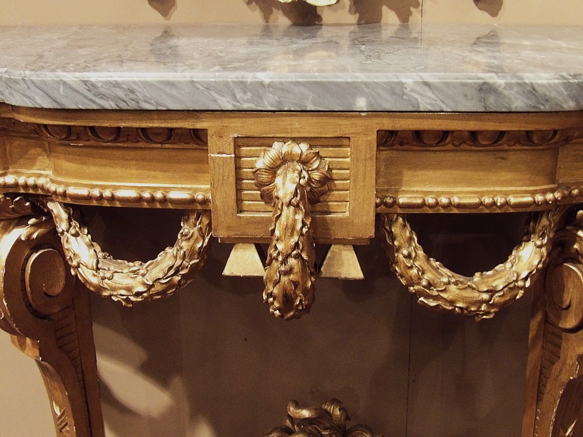 Gilded Wooden Console-photo-2