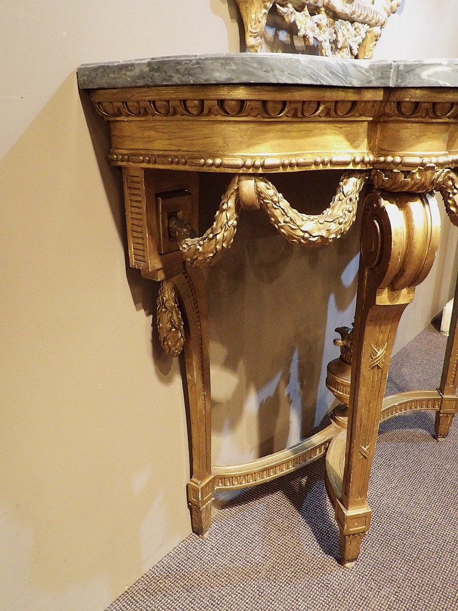 Gilded Wooden Console-photo-2
