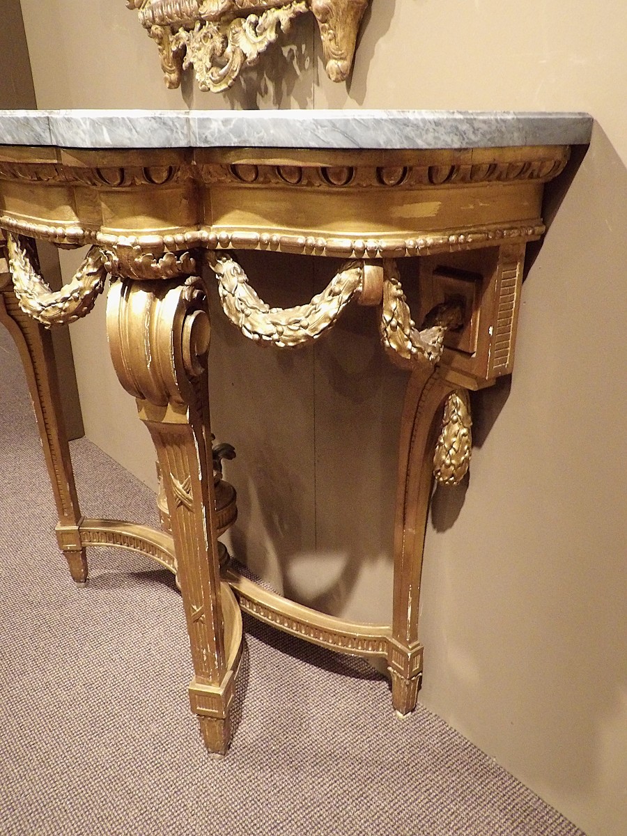 Gilded Wooden Console-photo-4
