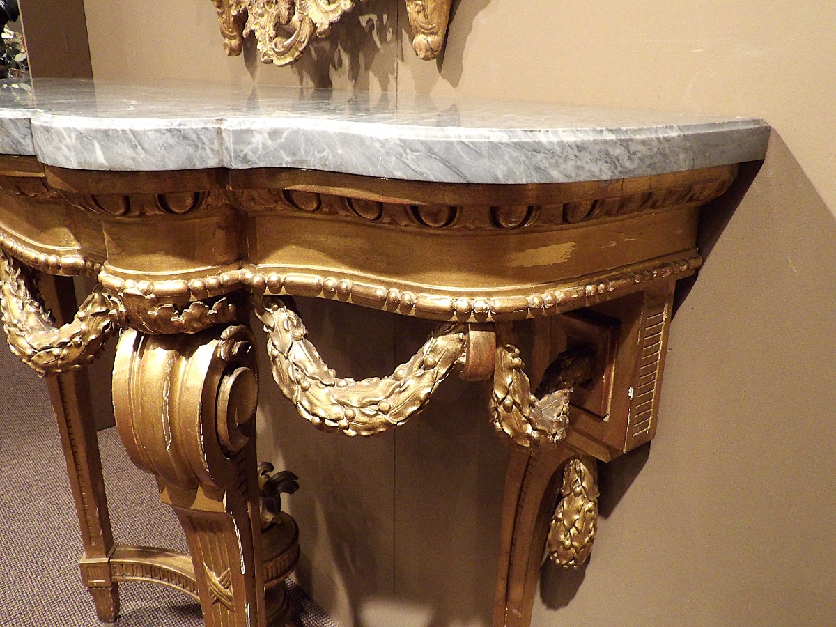 Gilded Wooden Console-photo-5