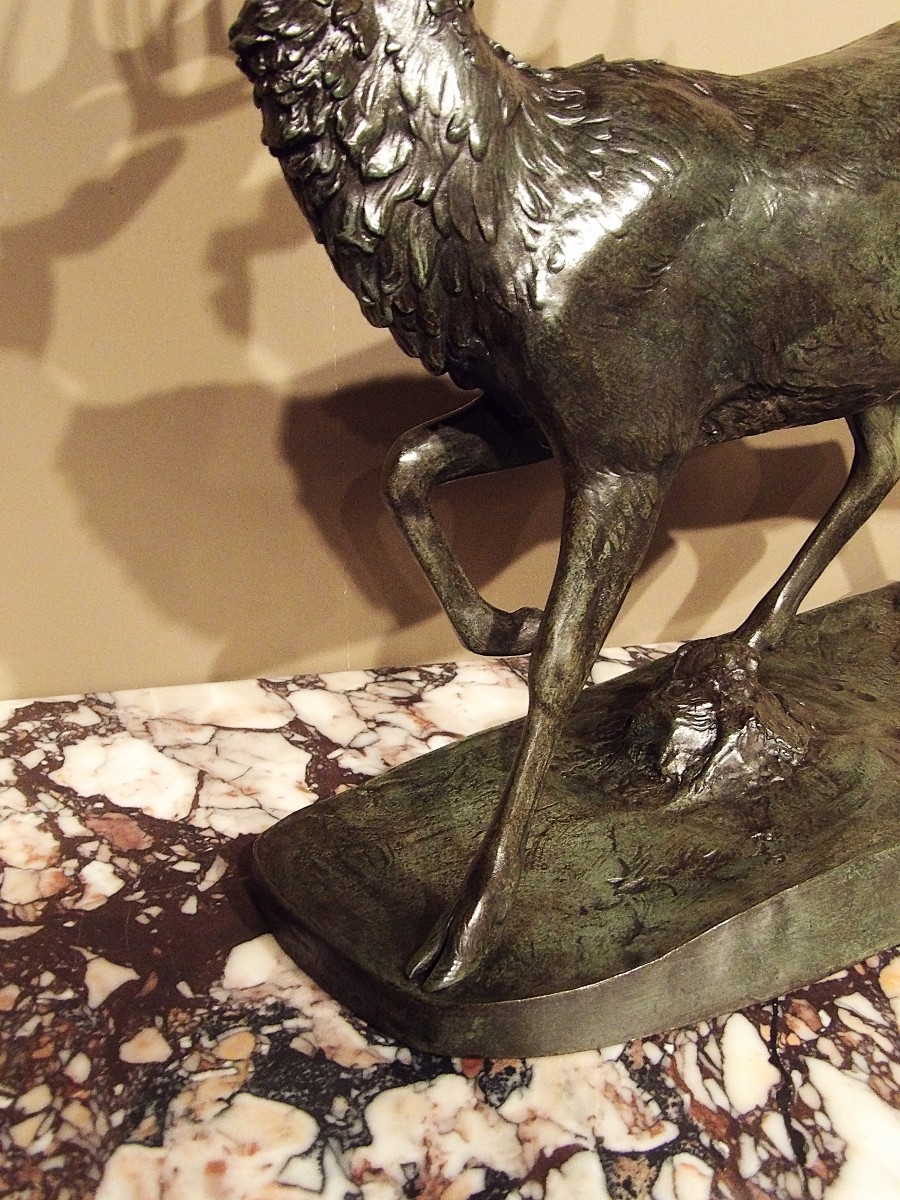 ANTOINE-LOUIS BARYE – Bronze – Le Cerf-photo-3