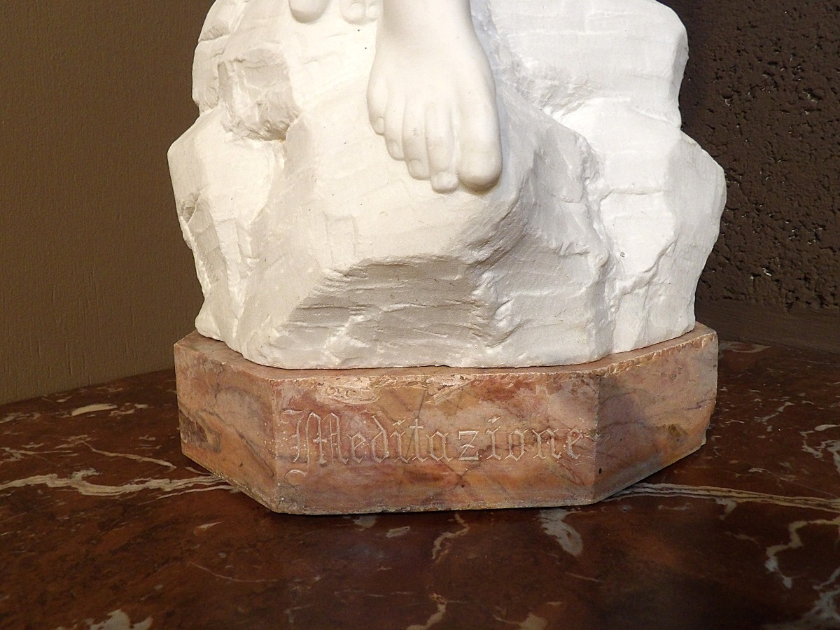 Attilio Fagioli - Carrara Marble – “meditazione”-photo-1