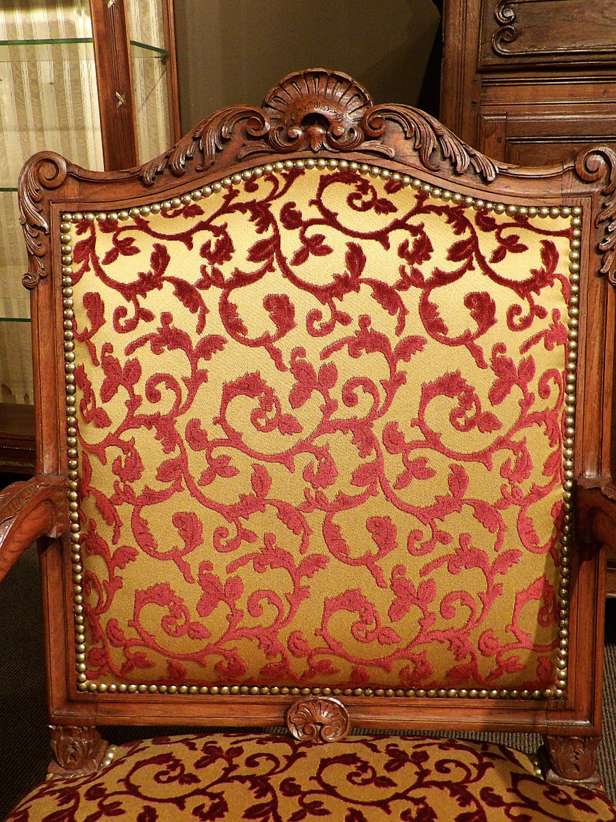 Paire de fauteuils de style Louis XV-photo-3