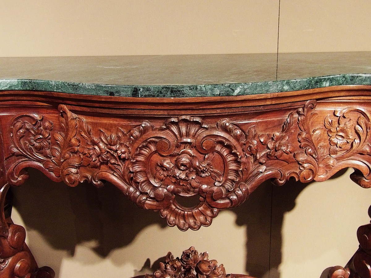 Oak Console Table With Drawer-photo-4