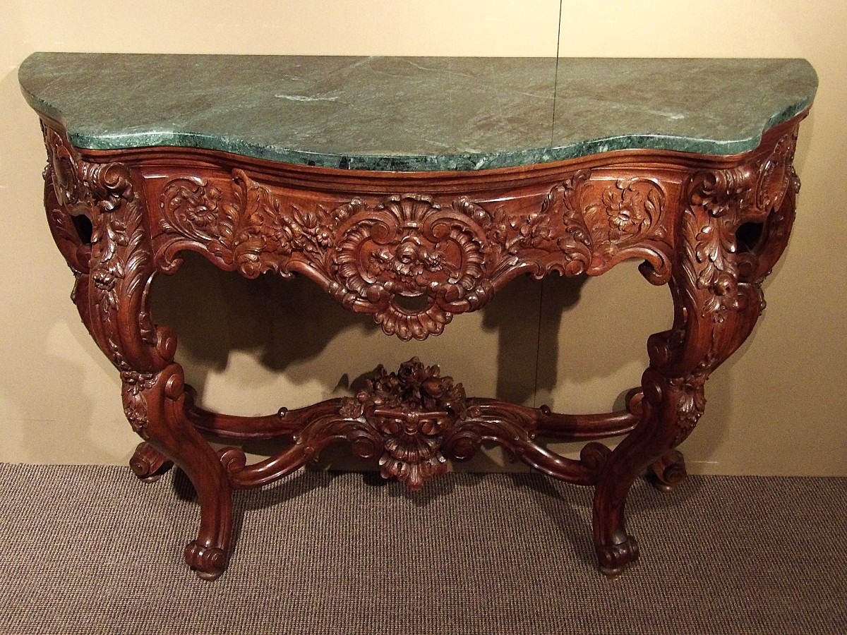 Oak Console Table With Drawer