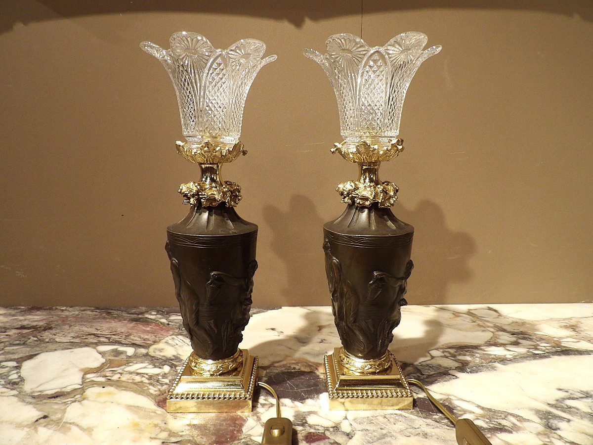Pair Of Bronze Table Lamps-photo-1