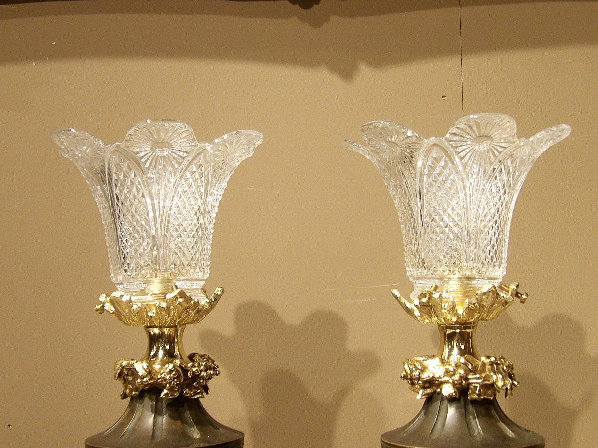 Pair Of Bronze Table Lamps-photo-2