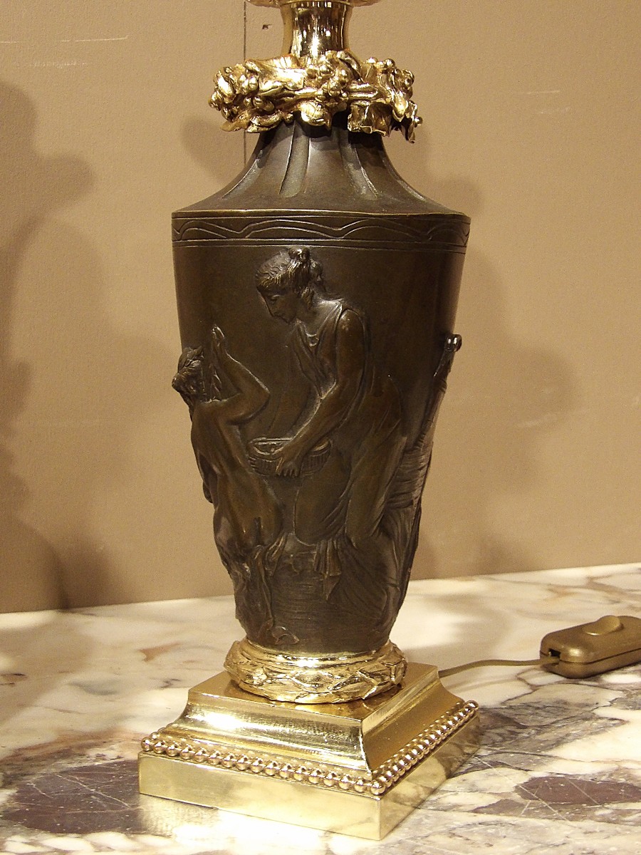 Pair Of Bronze Table Lamps-photo-3