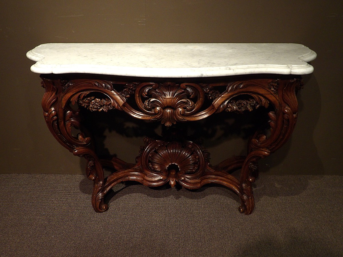 Console en noyer
