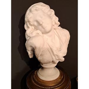 Bust Of A Woman In Carrara Marble 