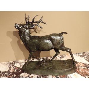 ANTOINE-LOUIS BARYE – Bronze – Le Cerf