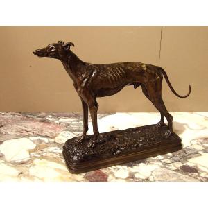 ALFRED DUBUCAND – Bronze Lévrier