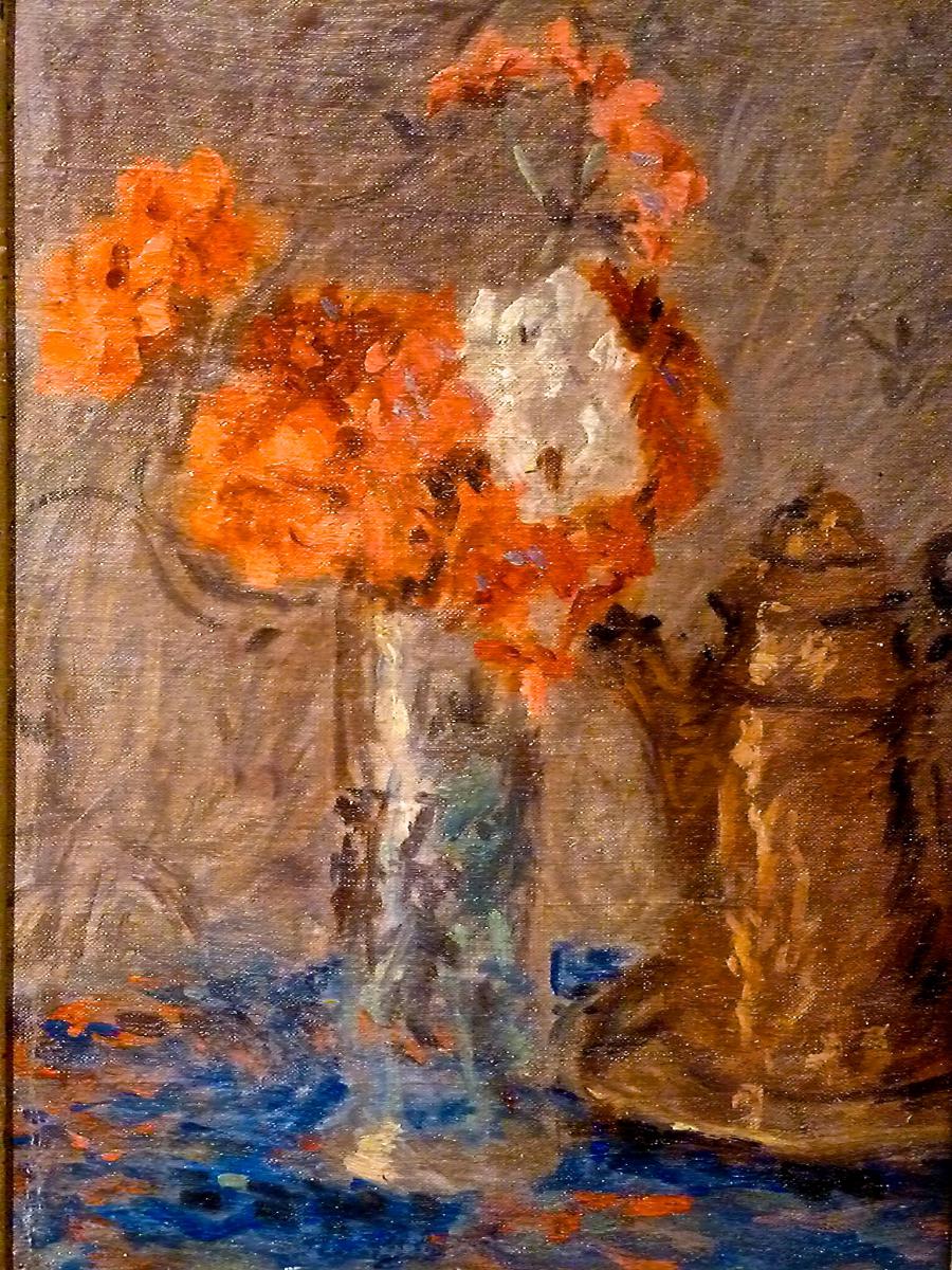 Fleurs dans un vase par FRANCOIS ALEXANDRE BONNARDEL (1867-1942)-photo-2