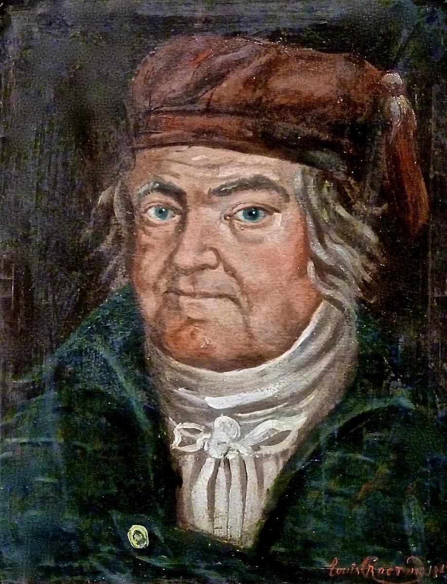 Portrait With Cap In 1814 By Louis Rocton-photo-2