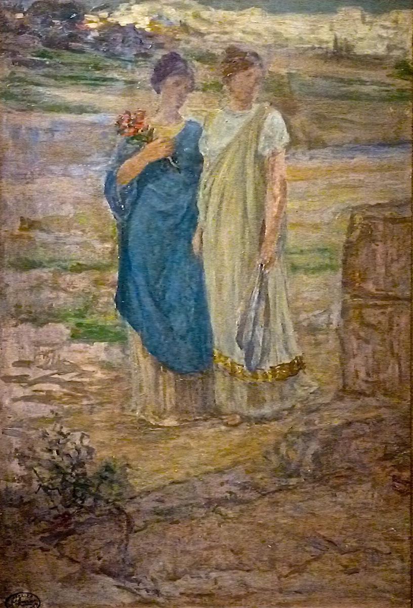 Visitation By Henri Georges Charrier (1859-1950)-photo-2