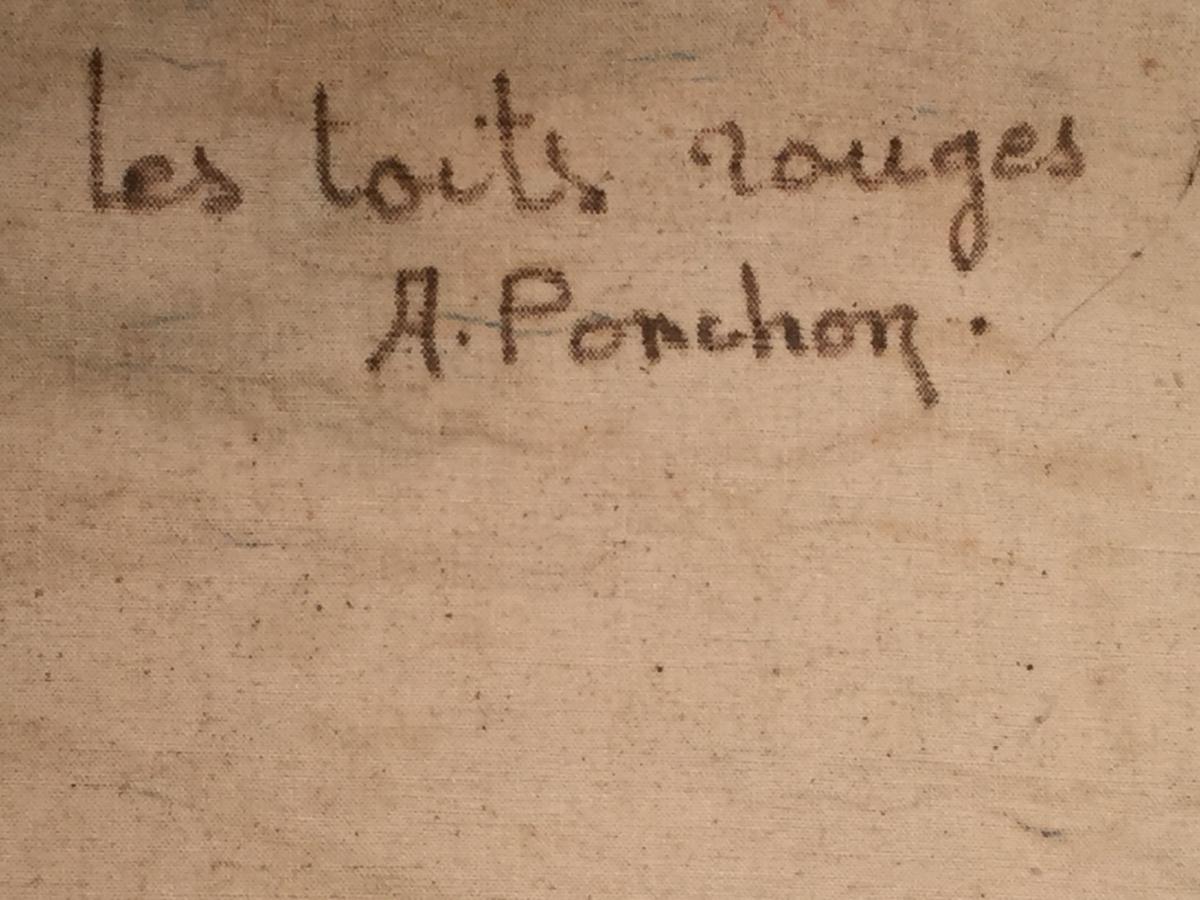 Antonin PONCHON (1891-1965) Les TOITS ROUGES-photo-3