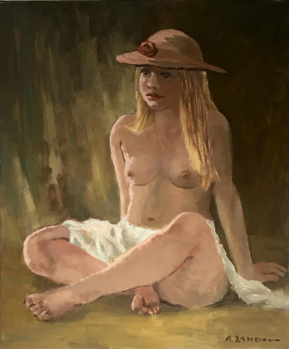 MODELE du PEINTRE - L'ESPIGUETTE années 50 par André LANDAUD (1924-2013)