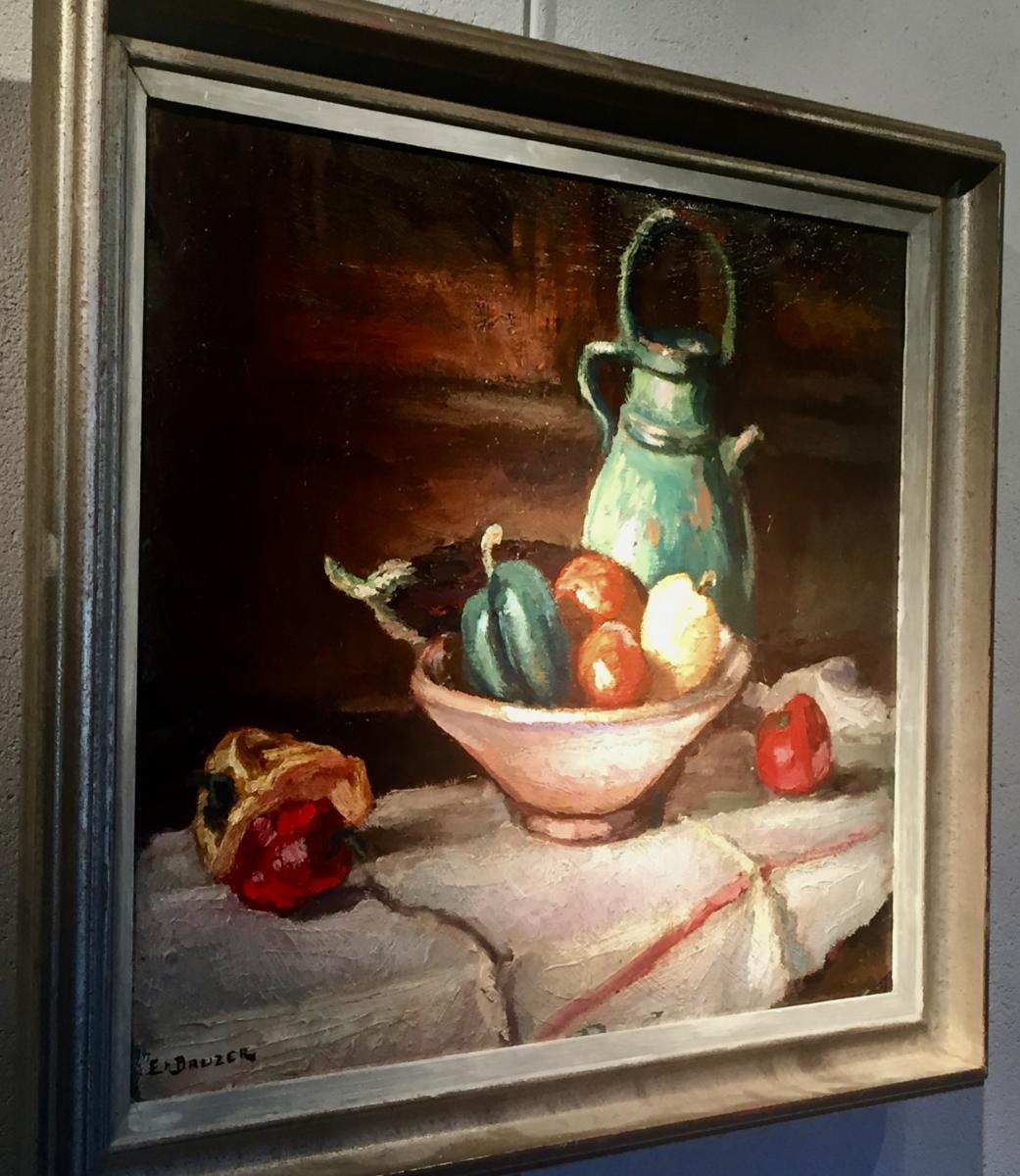 Poivrons, Aubergine, Tomates - Francisco Emilio BAUZER (1887-1945)-photo-2